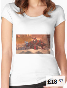 Fire Chimera Women T-shirt Summoners War [220x290]